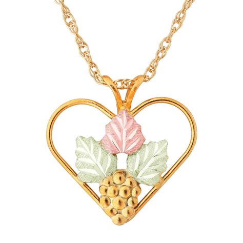 Black Hills Gold Heart Pendant - G LE322