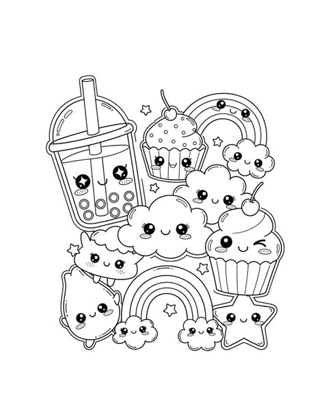 New Style Kawaii Coloring Book Download | Free Coloring Book-Pdf