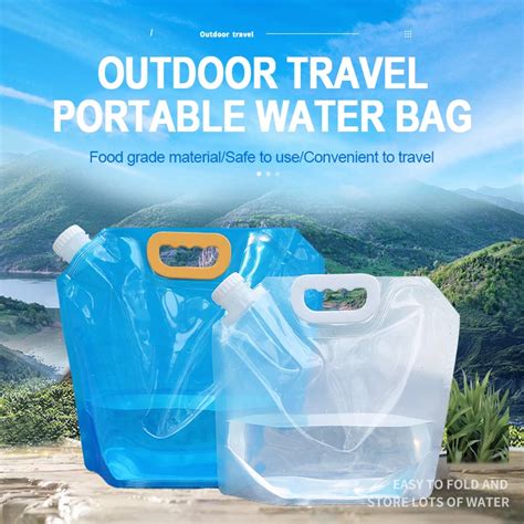 Sac Eau Potable Portable Pliable Camping En Plein Air Sac De Stockage D