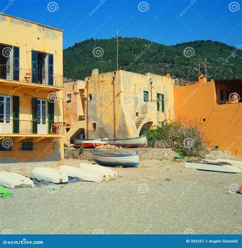 Liguria (italY) - House on Beach Stock Image - Image of holiday, beach ...