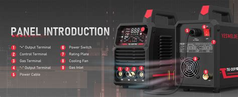 YESWELDER TIG Welder With Pulse 205Amp Stick DC TIG Pulse TIG 3 In 1