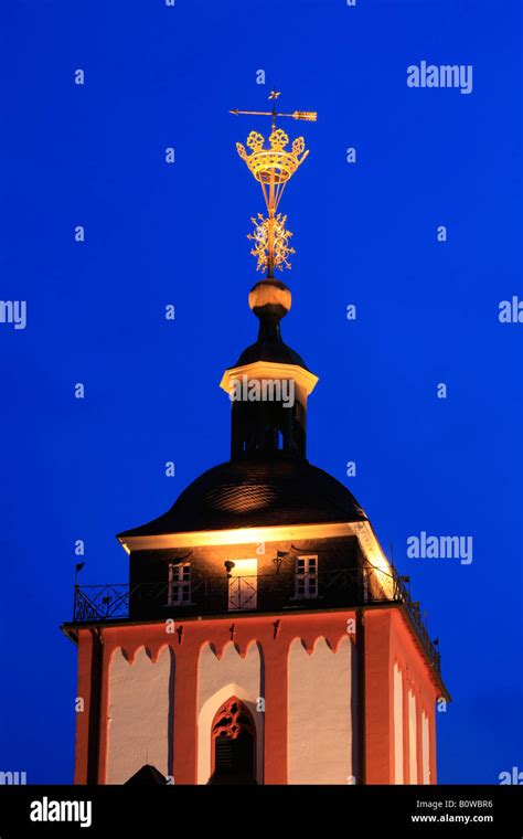 Crown On Top Of The Marienkirche Church Tower Town Landmark Siegen