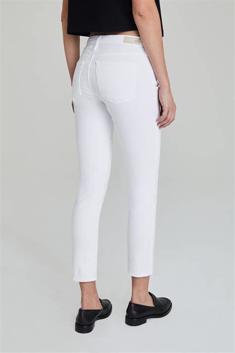 AG Jeans Prima Ankle Jean in White | Cotton Island Women's Clothing ...