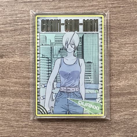 Wts Wtt Chainsaw Man Acrylic Status Card Hobbies Toys Memorabilia