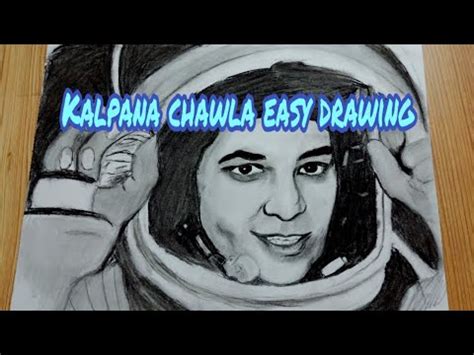 How To Draw Kalpana Chawla Sketch Drawing Art Youtube