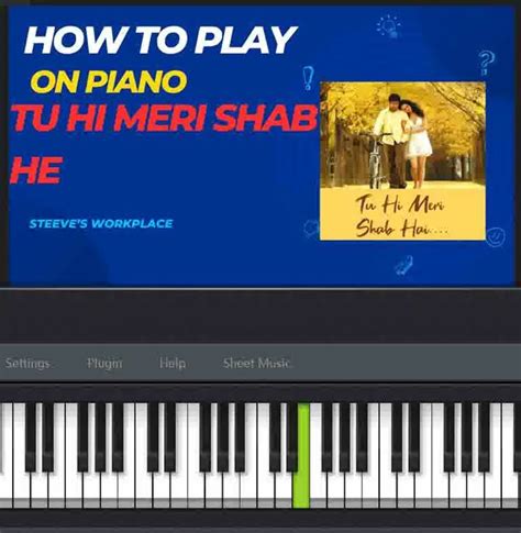 Tu Hi Meri Shab He Shortspiano Music Pianocover Youtube