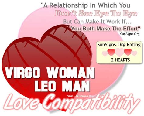 Virgo Woman Leo Man - A Relationship That Needs Effort - SunSigns.Org