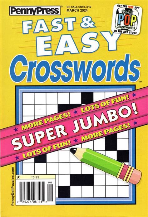 Pennypress Crosswords Fast And Easy Crosswords March 2024