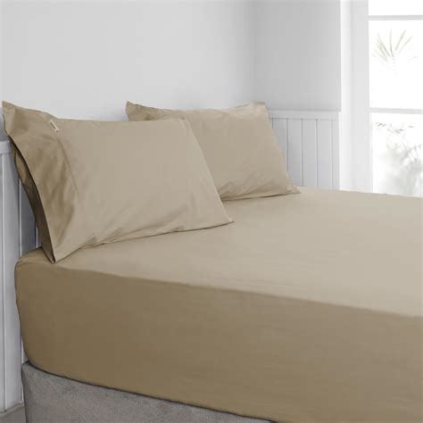 Ardor 300tc Cotton King Bed Fitted Sheet Combo Set Stone Bunnings