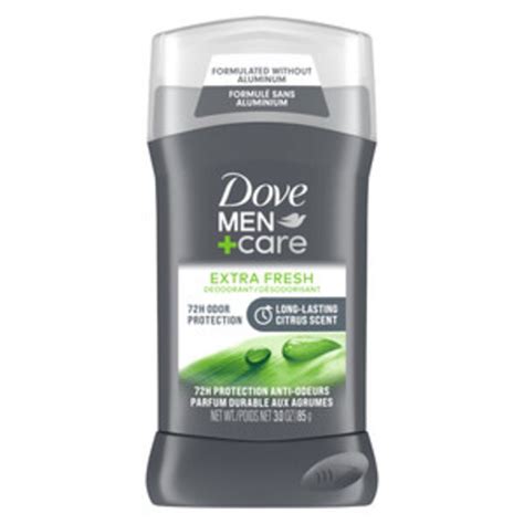 Dove Mencare Aluminum Free 72 Hour Extra Fresh Antiperspirant And Deodorant Stick Citrus Pick