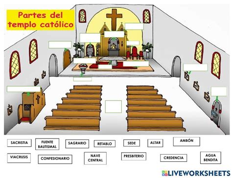 Partes Del Templo Catolico Worksheet Catequesis Catolico Templo