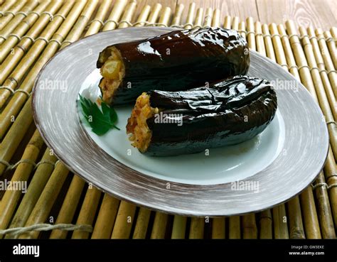 Taze Patl Can Dolmas Tarifi Turkish Cuisine Eggplants Stuffed With