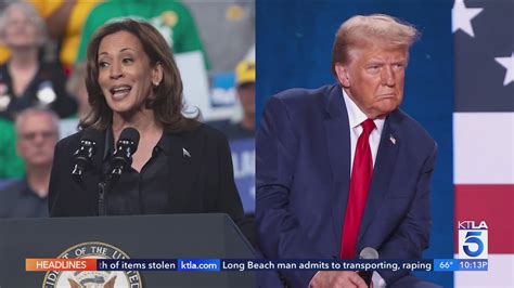 Kamala Harris Donald Trump Visit Key Battleground States