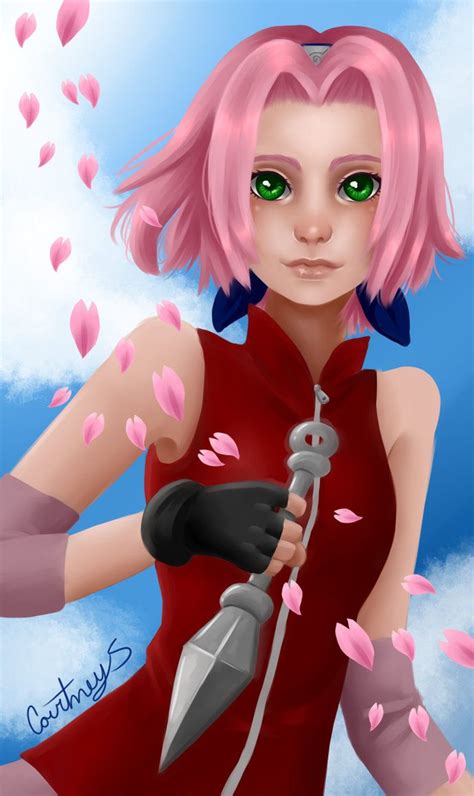 Sakura Haruno By Courtney S Art On Deviantart Sakura Haruno Sakura Art