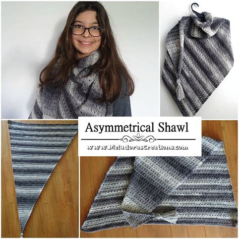 Asymmetrical Shawl – Free Crochet Pattern and Crochet Tutorials ...