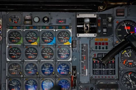 Concorde Cockpit Und Instrumententafel Der British Airways Concorde