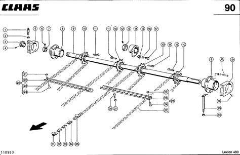 Combine Harvester Claas Lexion Thresher Charts Of Spare Parts Of