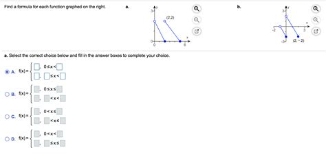 Solved Find A Formula For Each Function Graphed On The Chegg