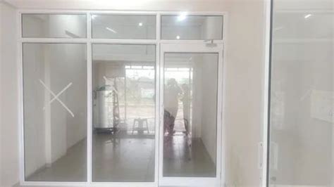 White 10 5 Mm Aluminum Glass Office Partition At Rs 235 Sq Ft In Vadodara Id 2851937165491