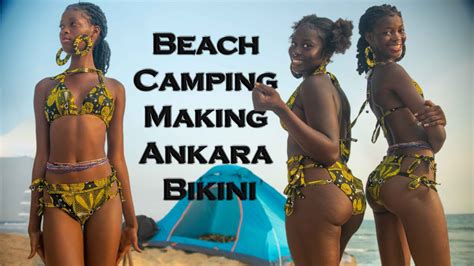 African Beauties Solo Camping At The Beach Bikini Camping And Cooking