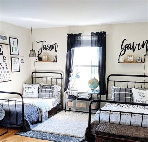 42 Cool Shared Teen Boy Rooms Décor Ideas Digsdigs