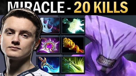 Faceless Void Dota Gameplay Miracle With Kills And Mjolnir Youtube