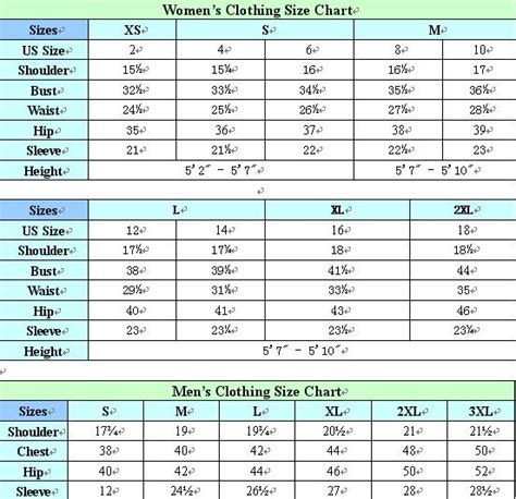 China Size Charts, Size Conversion Charts, Chinese Size, 56% OFF