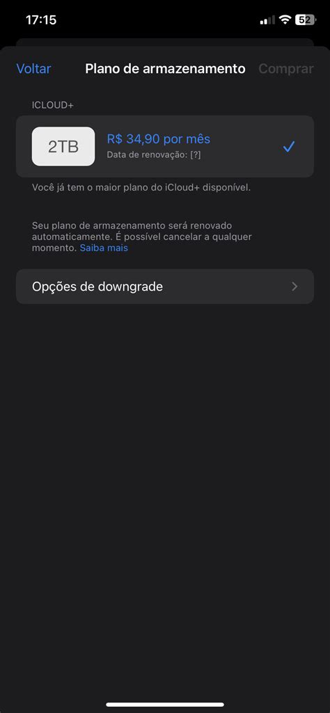 N O Consigo Alterar Plano Do Icloud Comunidade Da Apple