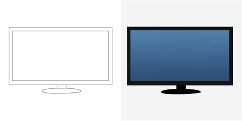 vector illustration set, LCD television 40523568 Vector Art at Vecteezy