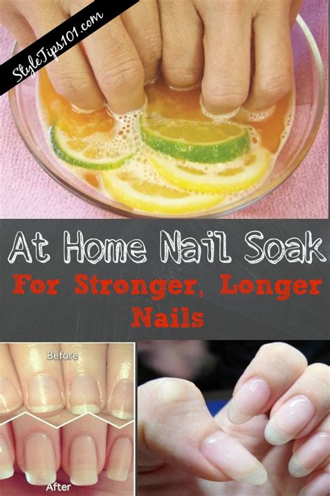 At Home Nail Soak For Stronger Longer Nails