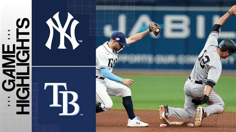 Yankees Vs Rays Game Highlights Mlb Highlights Youtube