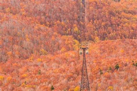 Hakkoda Mountains And Hakkoda Ropeway In Autumn At Aomori Japan Stock ...