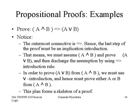 An Introduction To Classical Logic Propositional And Predicate