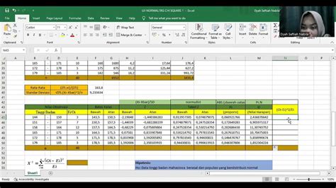 Uji Normalitas Chi Square Youtube