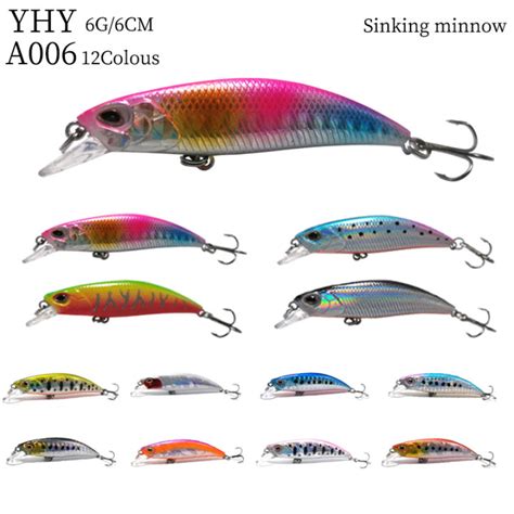 Cm G Fishing Sinking Minnow Mm Fishing Lure Bionic Hard Bait Hot