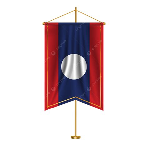 Laos National Flag With Transparent Vector Laos Laos Flag Flag Of