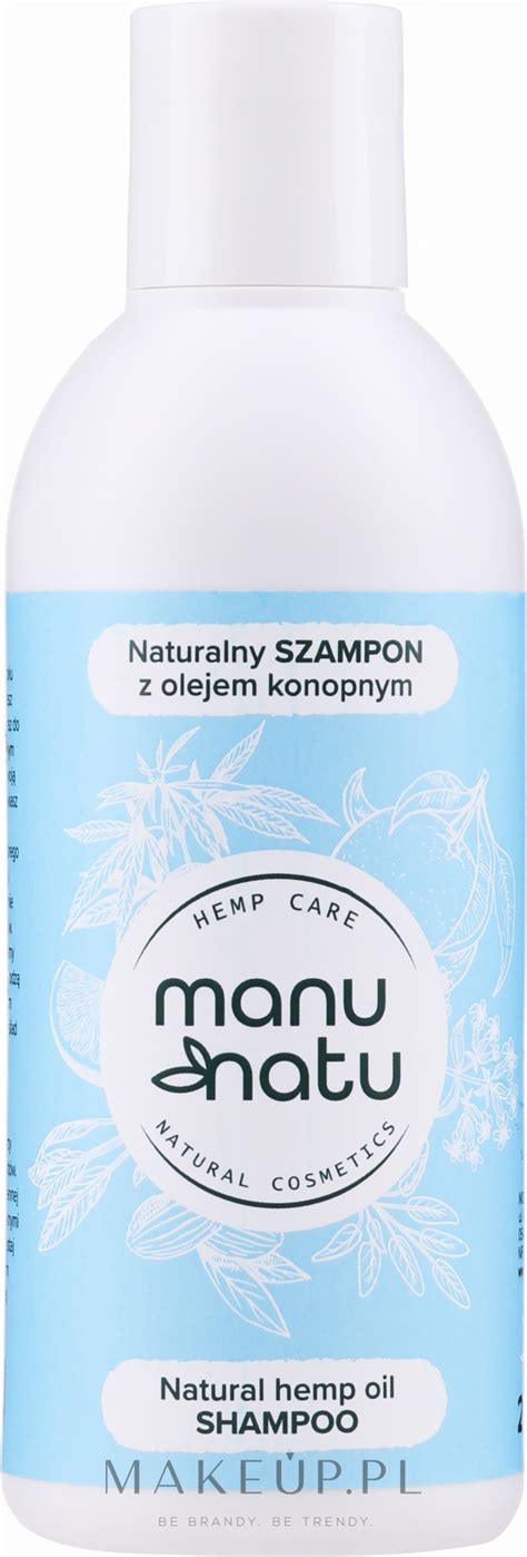 Manu Natu Naturalny Szampon Do W Os W Z Olejem Konopnym Makeup Pl