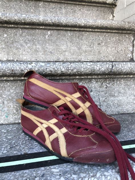 Rare Burgundy And Tan Onitsuka Tiger Mexico Gem