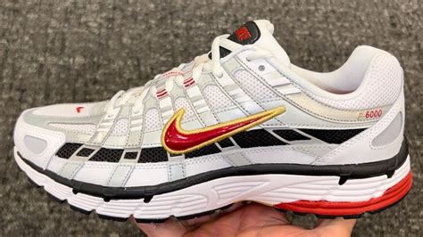 Nike P-6000 White Red Running Shoes - YouTube