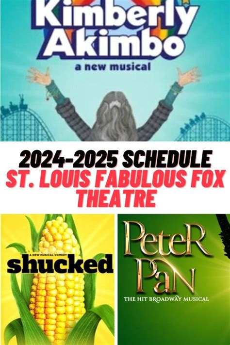 St Louis Fabulous Fox Theatre 2024 2025 Schedule