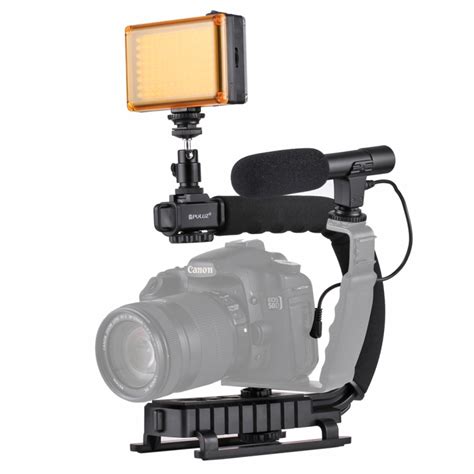 Puluz U C Shape Portable Handheld Dv Bracket Stabilizer Led Studio