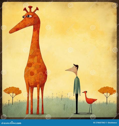 Giraffe Comics: Top 31 Orange Chicken Funny Stock Illustration