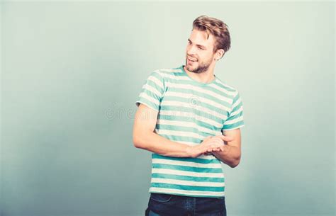 Man Handsome Hipster Bristle Facial Hair Smiling Happy Face Happiness