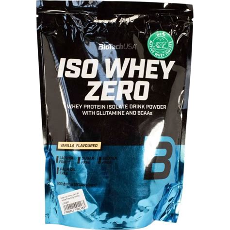 Bio Tech Iso Whey Zero vanília ízű Fehérje italpor 500 g Magyar