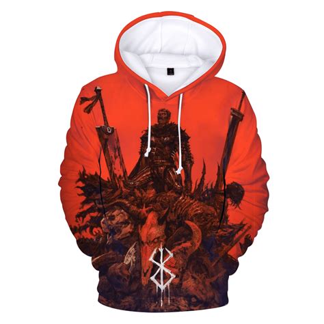 Anime Berserk Hoodie Unisex Anime Cosplay Sweatshirt Long Sleeve