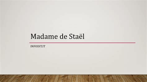 Madame De Sta L Infodit