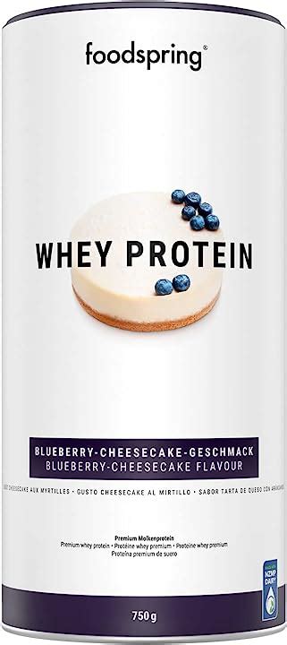 Foodspring Proteine Whey In Polvere Cheesecake Ai Mirtilli 750 Grammi