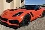 One Owner Corvette Zr In Sebring Orange Was Driven For Just