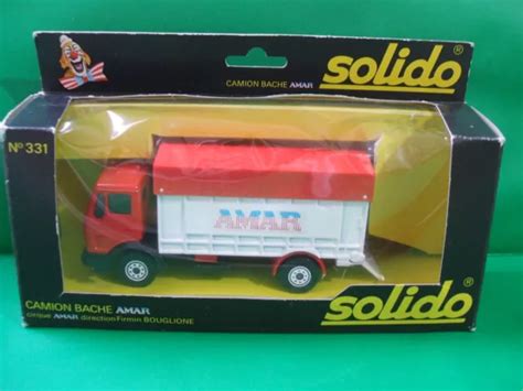 VINTAGE SOLIDO MERCEDES Cirque Amar Camion Bache No 331 Truck