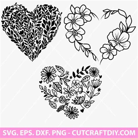 Heart Svg Bundle Love Svg Valentines Day Svg Wedding Svg Png Dxf